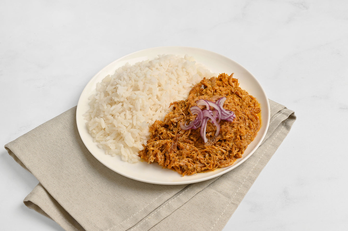 Cochinita pibil con arroz
