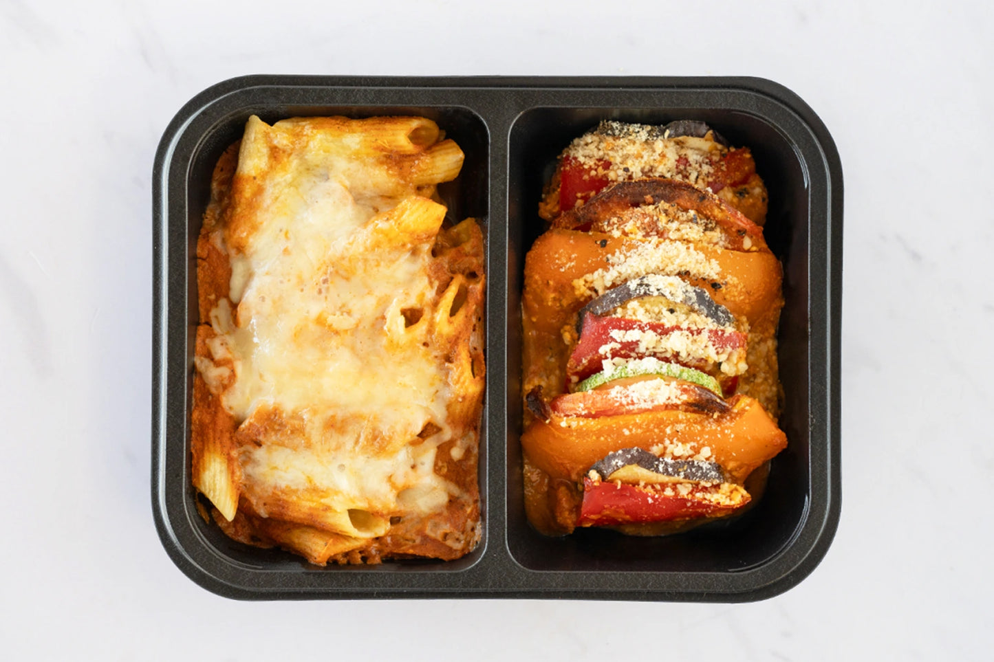 Ratatouille con Pasta Arrabiata