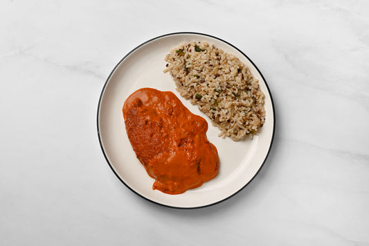 Pescado zarandeado con arroz integral
