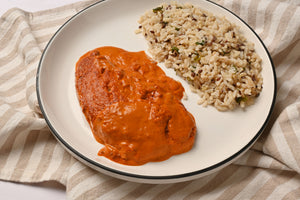 Pescado zarandeado con arroz integral