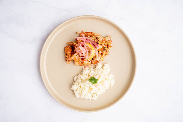 Cochinita pibil con arroz